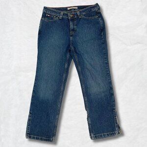 TOMMY HILFIGER Vintage straight leg blue jeans ~ XS SMALL size 4 - 6 denim pants